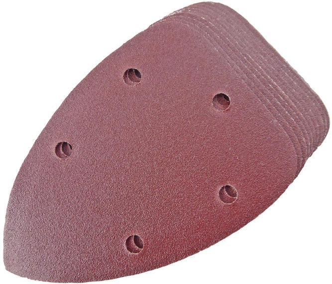 140 mm 5 Löcher, Körnung 120, Detail-Schleifpad – 10 Stück – TOOLPAK