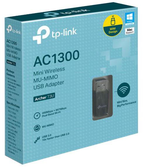 AC1300 Mini Wireless MU-MIMO USB Adaptor - TP-LINK