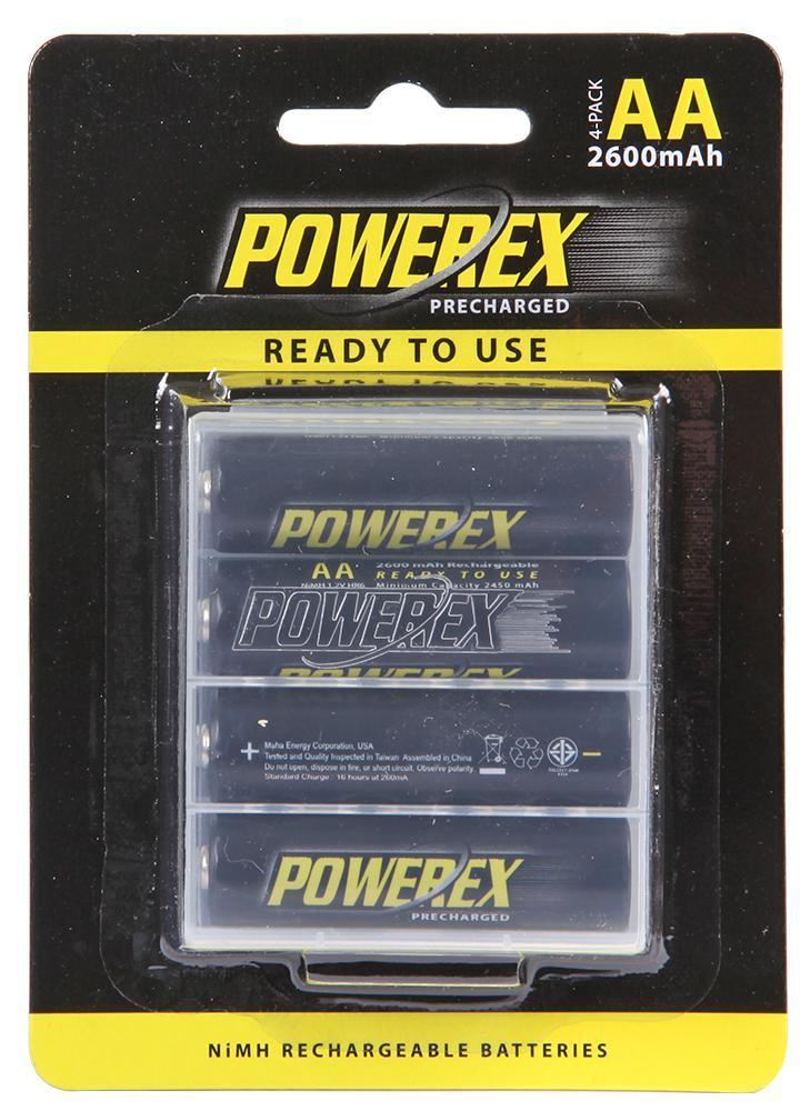 Batterie, vorgeladener Nimh AA 2600mah 4pk - Powerex