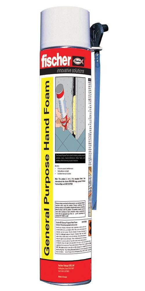 B3 Handheld Expanding Foam, 750ml FISCHER FIXINGS eBay