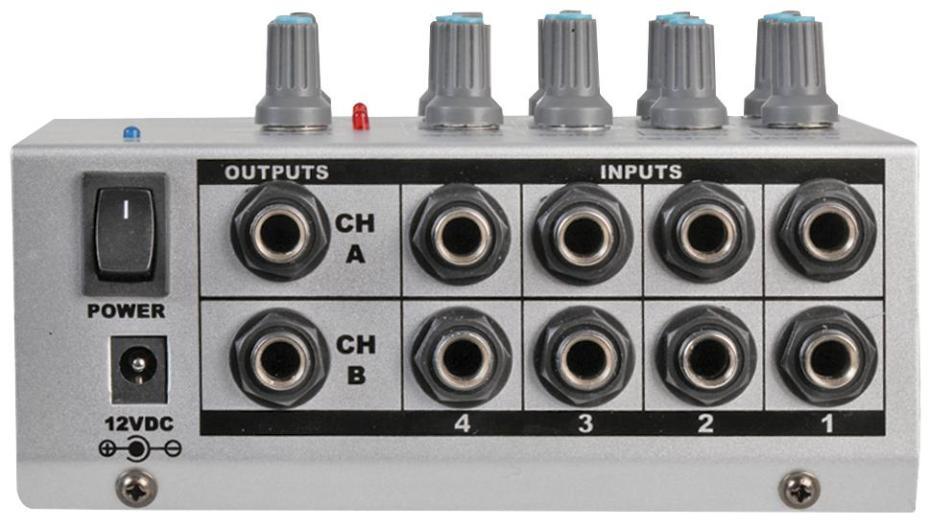 Compact Line Mixer, 8 Channel Mono / 4 Channel Stereo - MLX402