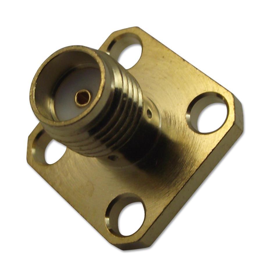 SMA Socket, Panel Mount - 4 Screw, 50 Ohm - MC000981