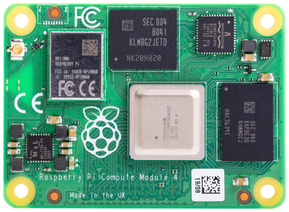 Modulo di elaborazione Raspberry Pi 4 da 2 GB, eMMC da 16 GB - CM4002016