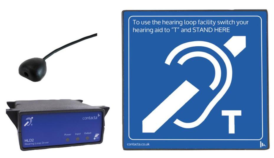 Under-the-Counter Audio Induction Loop System with Base Mic - IL-K200-00-00