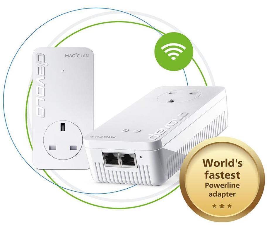Magic 2 Mesh WiFi Next Powerline Starter Kit, Twin Pack - 8619