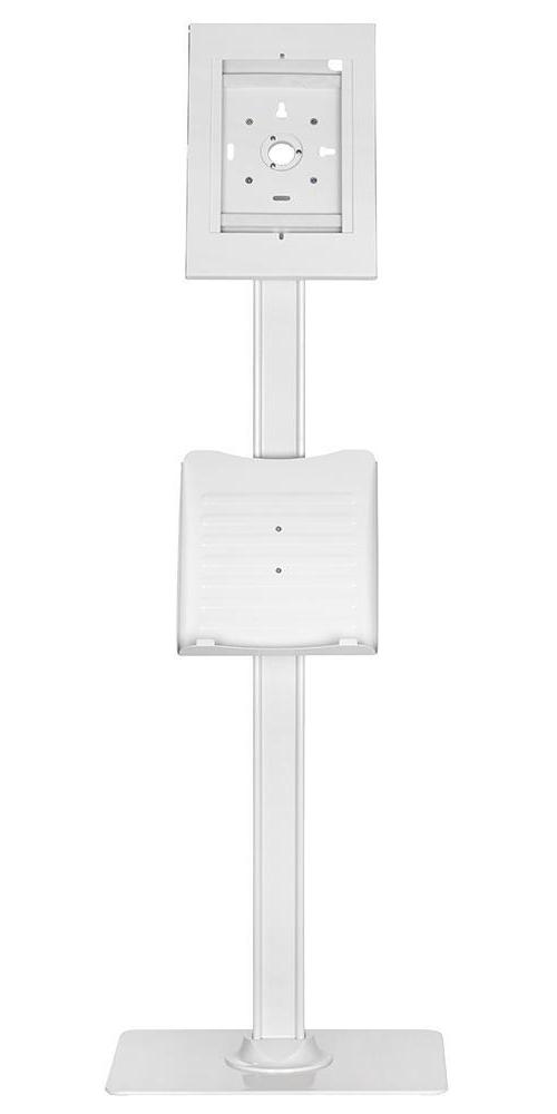 Floor Standing Kiosk Display for iPad, White - PSG91731