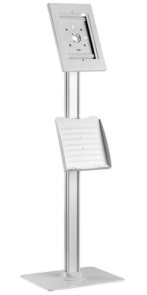Floor Standing Kiosk Display for iPad, White - PSG91731