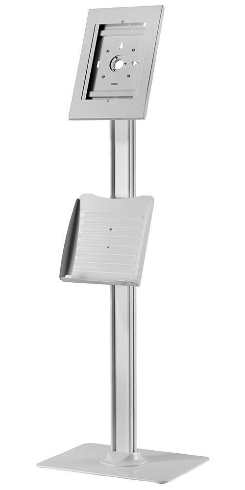 Floor Standing Kiosk Display for iPad, White - PSG91731