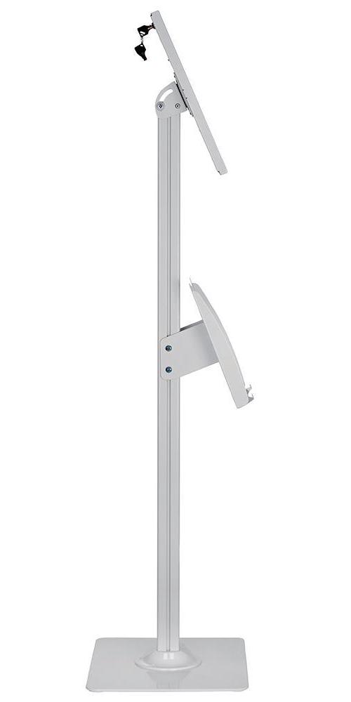 Floor Standing Kiosk Display for iPad, White - PSG91731