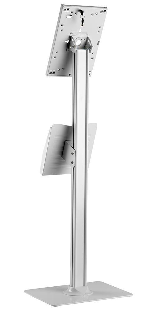 Floor Standing Kiosk Display for iPad, White - PSG91731