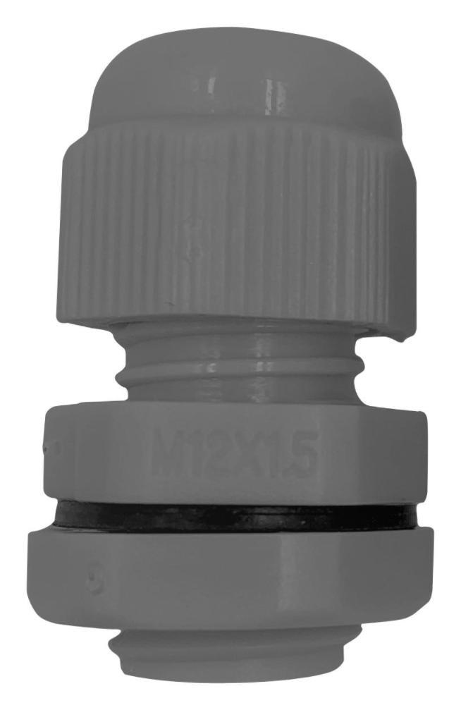 Pressacavo in nylon, M16, gamma cavi 4-8 mm, grigio, IP68 - PELB0265
