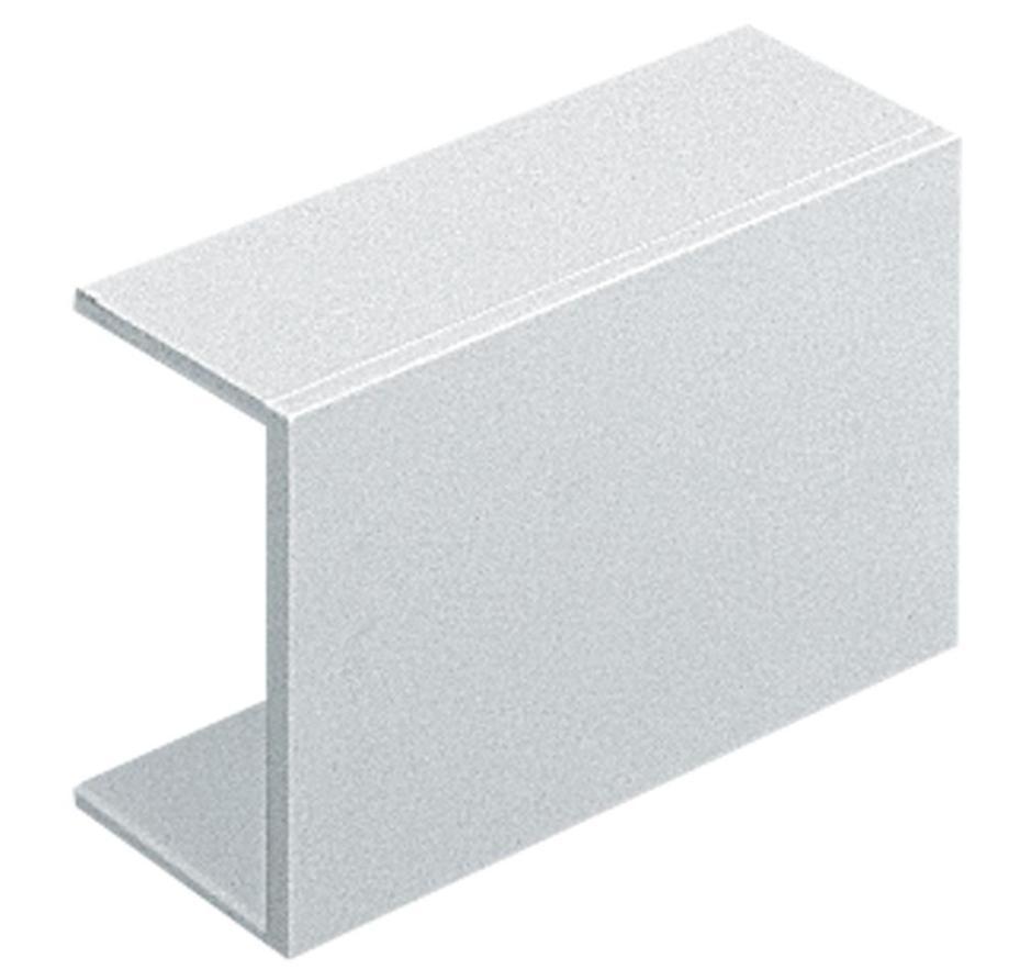 PVCu Mini Trunking External Coupler, 38x38mm - TC6WH