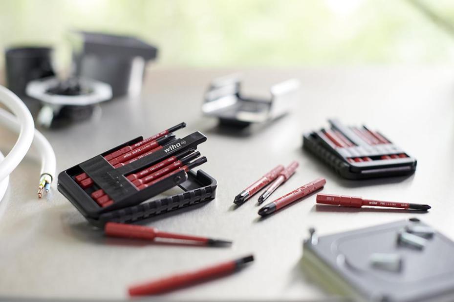 Punte per cacciavite a taglio/Phillips slimBit VDE, 7 pezzi - 43159