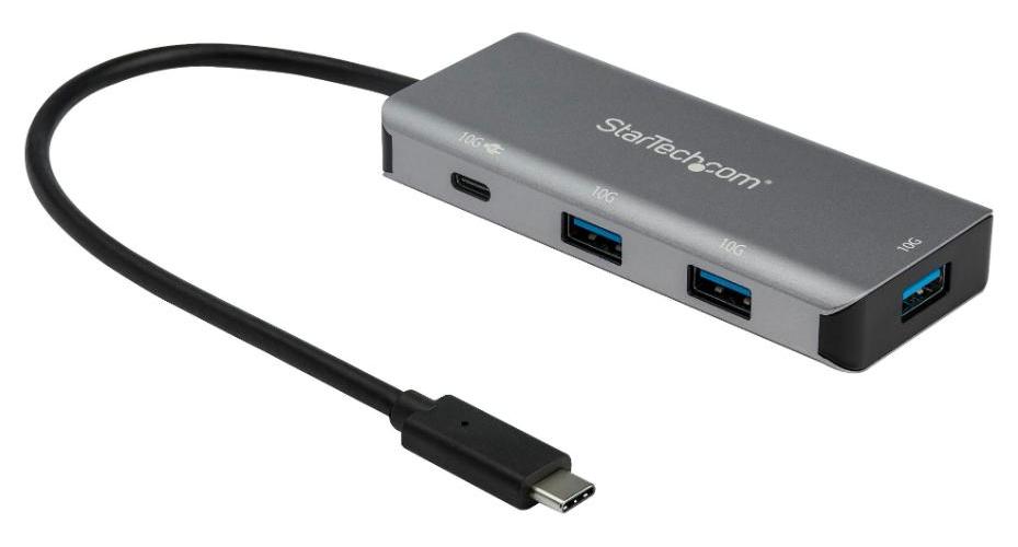 Hub USB 3.2 Gen 2 à 4 ports avec alimentation USB-C vers 3x USB-A et USB-C