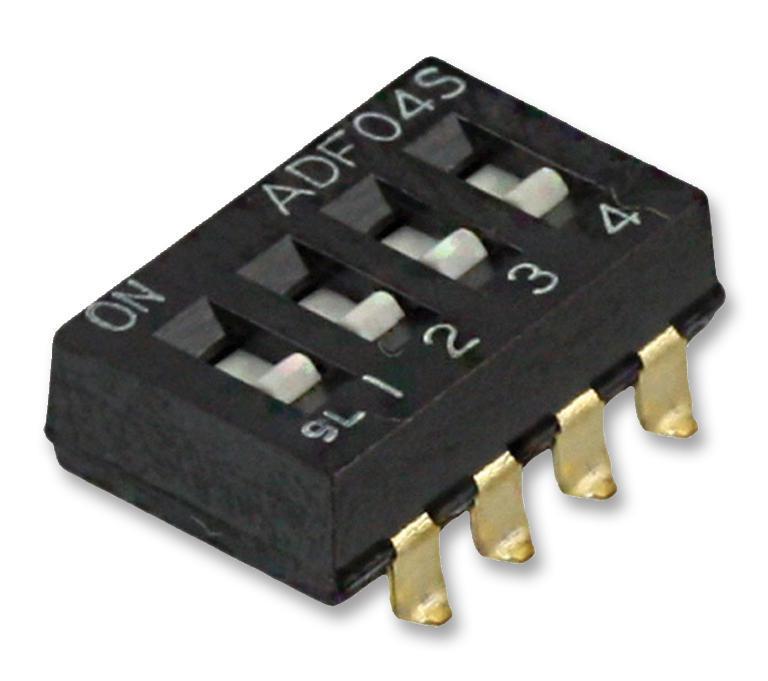 Interruttore attuatore a scorrimento 3 DIP / SIP, SPST, 24 V - 1-1825059-2