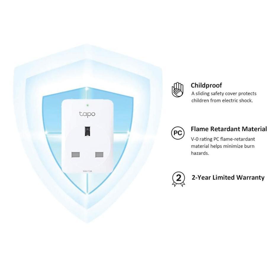 Tapo Mini Presa WiFi Intelligente con Monitoraggio Energetico, 13A - TAPO P110