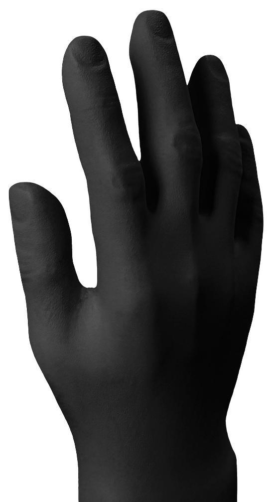 Guanti monouso in nitrile nero Absolute 100 - Medi, confezione da 100 - 9899A7