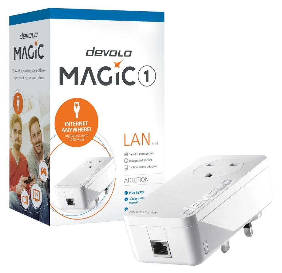 Magic 1 LAN Powerline Single Adaptor - 8289