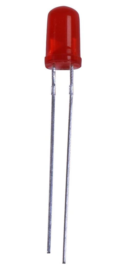 5 mm diffuse blinkende rote LEDs, Packung von 5 - PSG91918