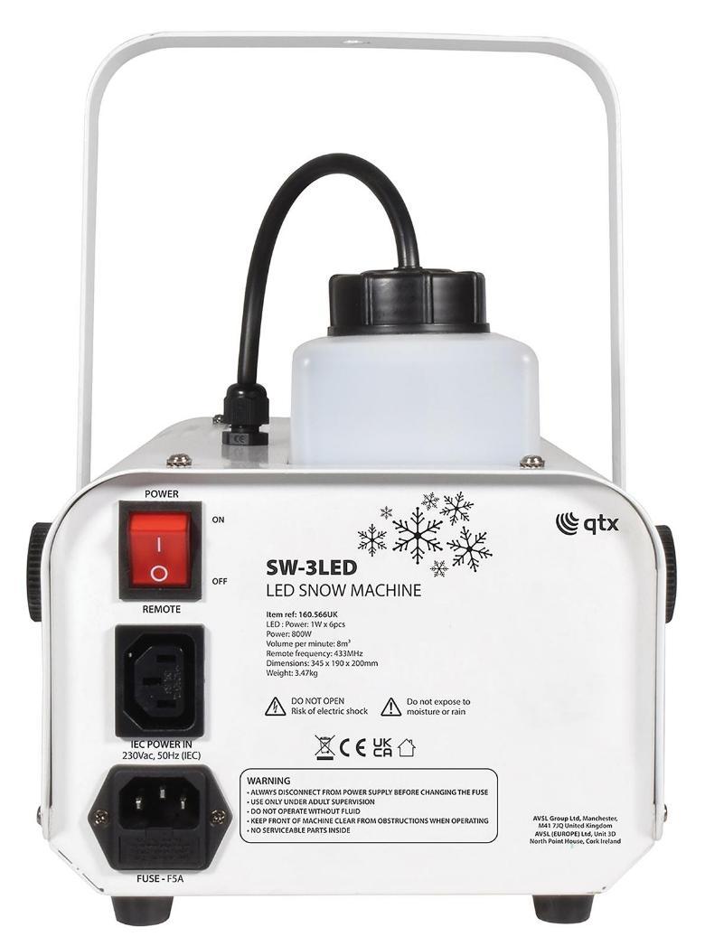 800W LED Snow Foam Machine, 1.2L - SW-3LED