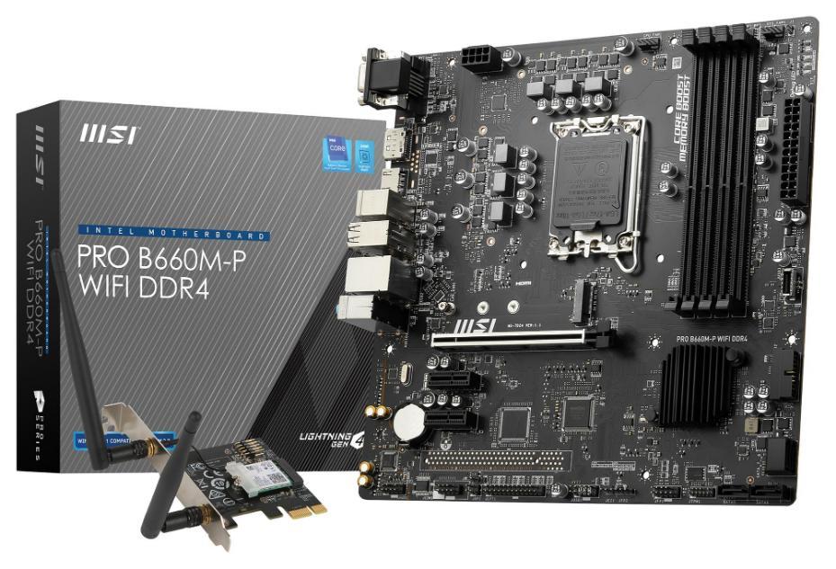 Pro B660M-P Ddr4 Socket 1700 Micro Atx Motherboard With Wifi
