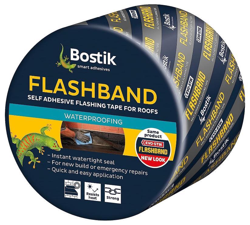 Ruban clignotant auto-adhésif Flashband 225 mm x 3,75 m pour toits, gris - 30812183