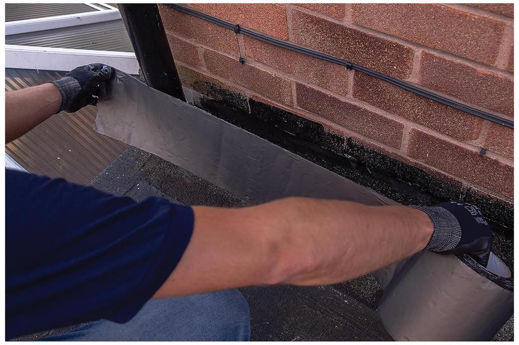 Ruban clignotant auto-adhésif Flashband 225 mm x 3,75 m pour toits, gris - 30812183