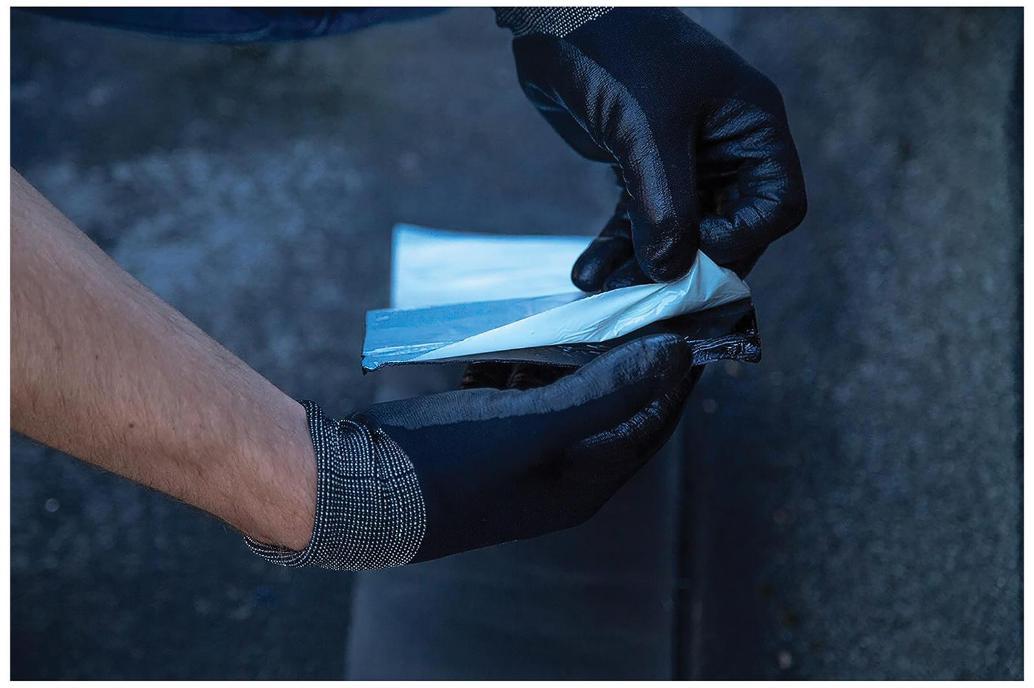 Ruban clignotant auto-adhésif Flashband 225 mm x 3,75 m pour toits, gris - 30812183