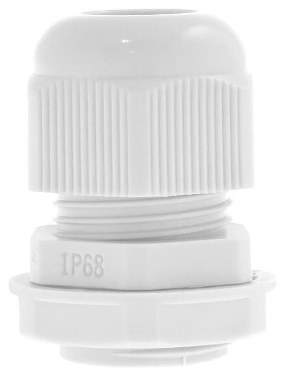 Nylon Cable Gland, 32mm, White, IP68, Pack of 10 - QCGM32WHT