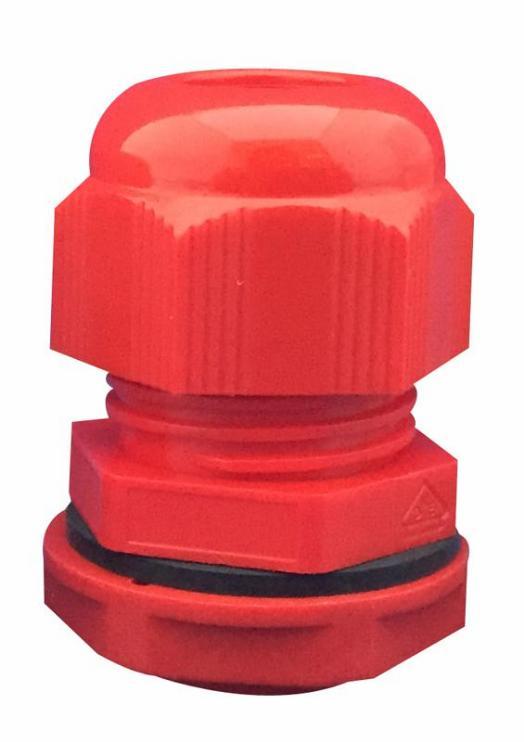 Nylon Cable Gland, M40, Red, IP68, Pack of 10 - ACGM40RED10PK