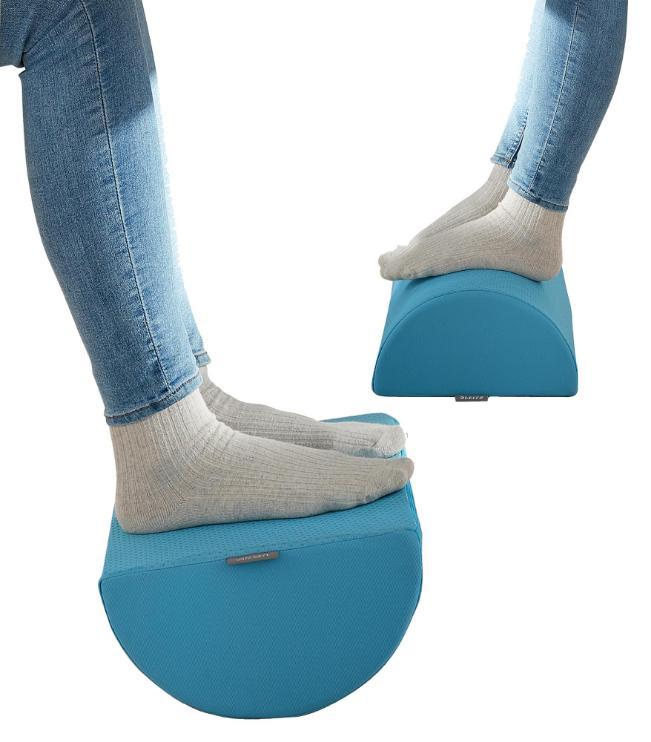 Repose-pieds de bureau Ergo Cosy, bleu calme - 53710061