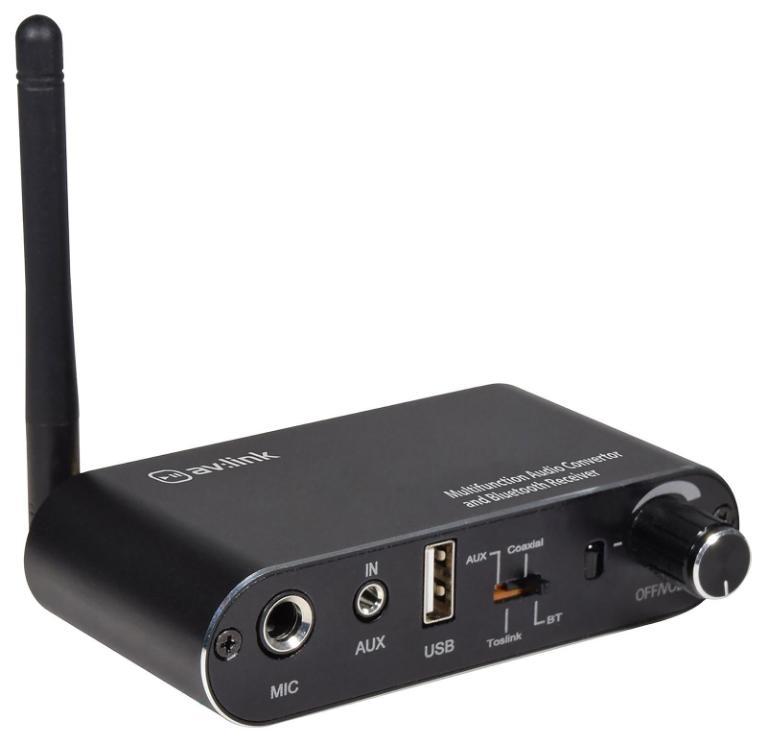 Convertidor de audio multifunción digital a analógico y receptor Bluetooth