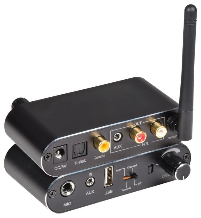 Convertidor de audio multifunción digital a analógico y receptor Bluetooth