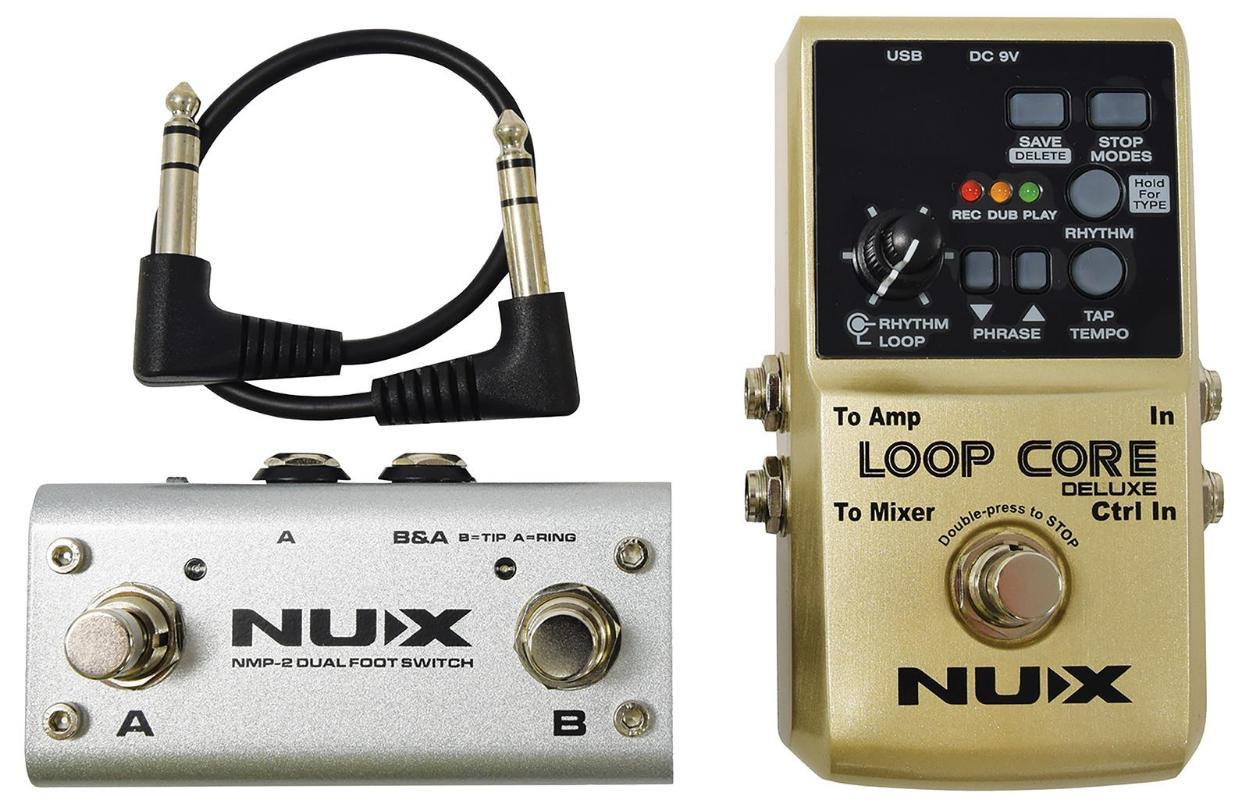 Loop Core Deluxe Looper Pedal & NMP-2 Dual Foot Switch Bundle - LOOPCOREDLX-B