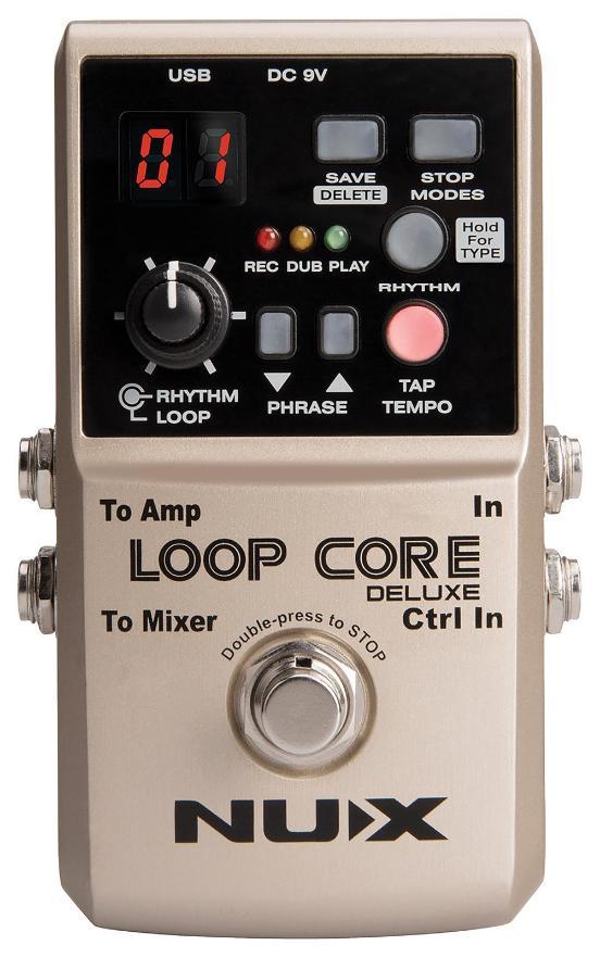 Loop Core Deluxe Looper Pedal & NMP-2 Dual Foot Switch Bundle - LOOPCOREDLX-B
