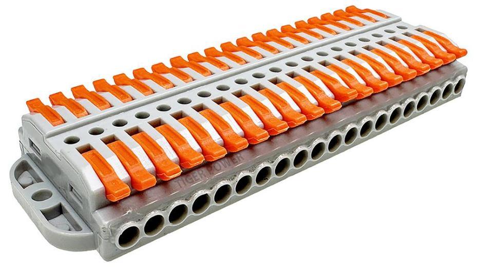 20 Way, Quick Wire Splice Connector Splitter, 32A, 250V AC - TGR-QC-20-20