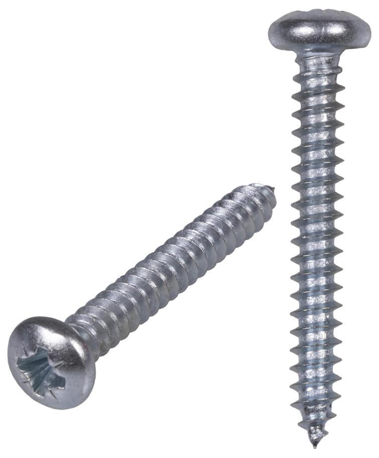 4.2 x 16mm Zinc Plated Pozidriv Pan Head Self Tapping Screws 200 Pack STPP588ZP