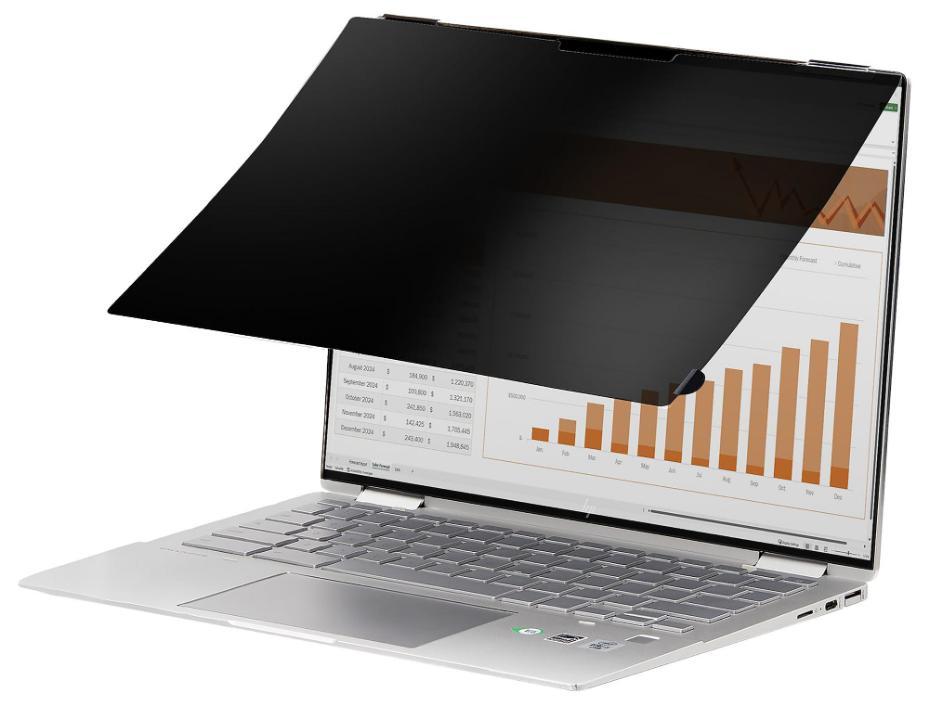 Filtro de privacidad Flip-Over para la computadora portátil de pantalla táctil de la pantalla panorámica de 16: 9