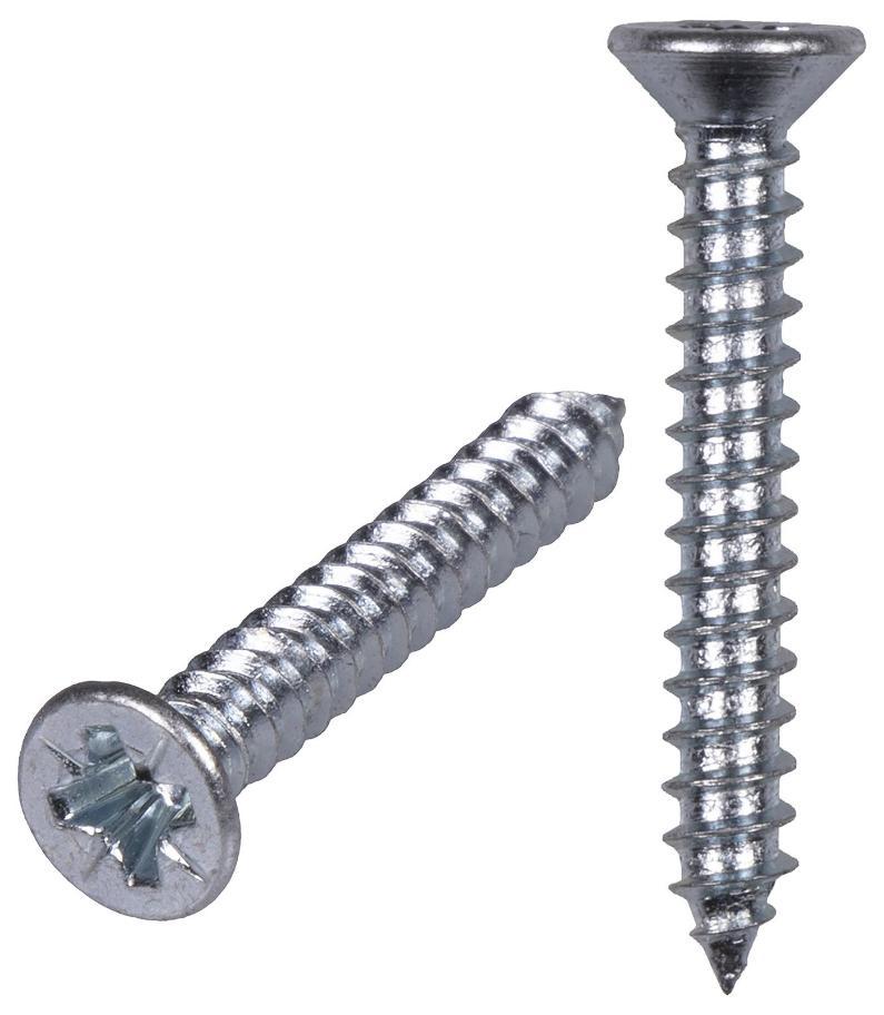 4.2Mm X 38Mm Zinc Plated Pozidriv Countersunk Self Tapping Screws 200 Pack -