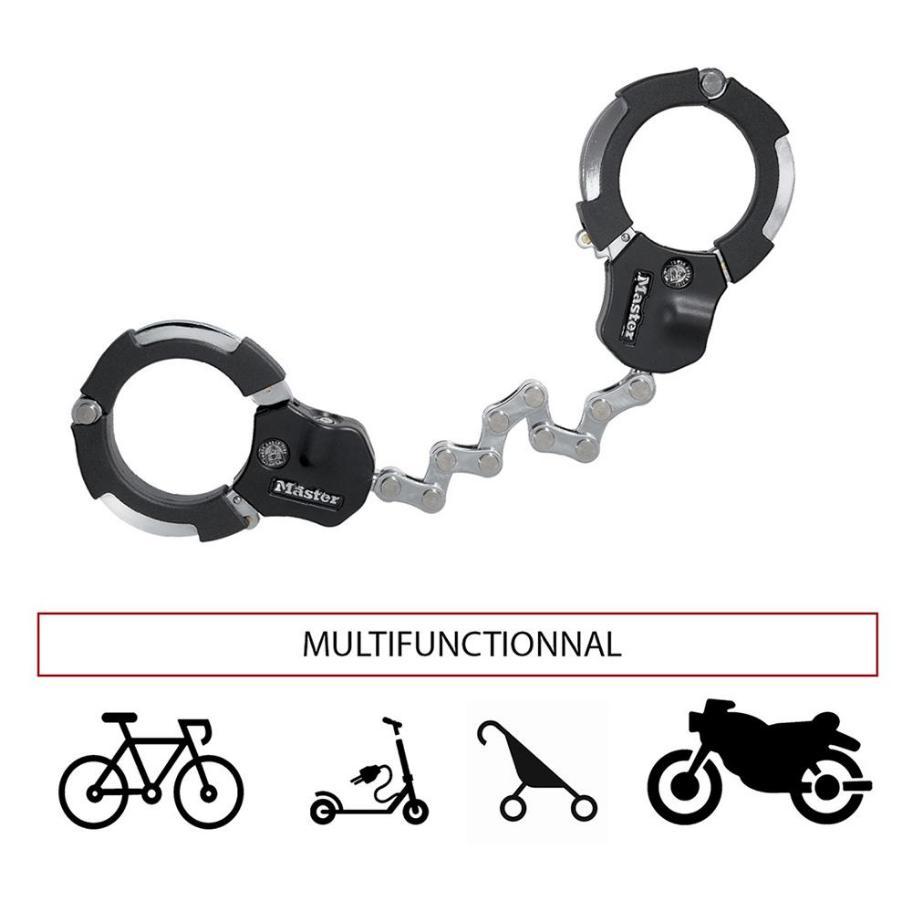 Hardened Steel Chain Link Street Cuff Multi-Purpose Bike & Scooter Lock
