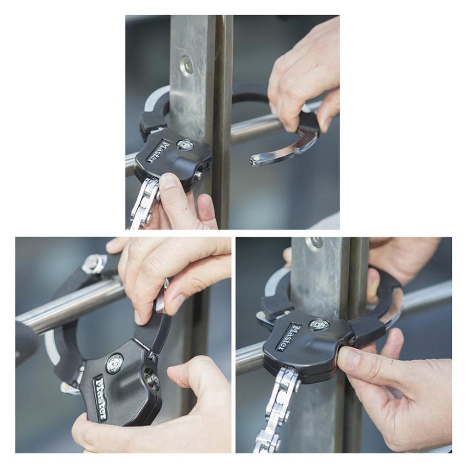 Hardened Steel Chain Link Street Cuff Multi-Purpose Bike & Scooter Lock