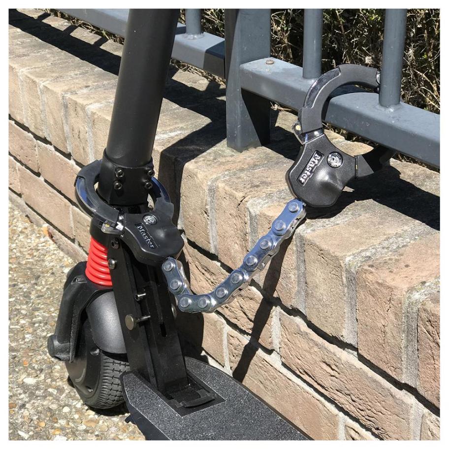 Hardened Steel Chain Link Street Cuff Multi-Purpose Bike & Scooter Lock