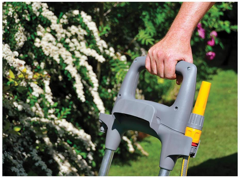 Chariot rapide mobile à roues avec tuyau de jardin fermé de 40 m - 2450r0000