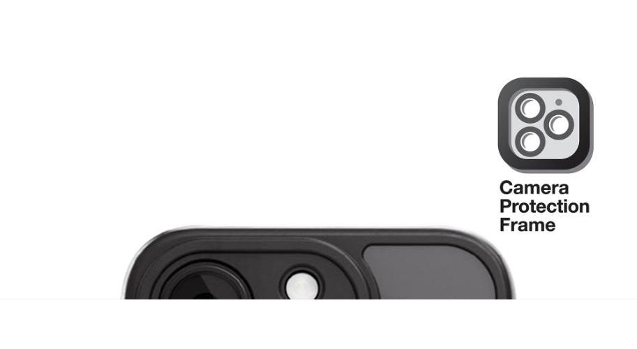 Cubierta helada iPhone 15 Pro, semi transparente, negro - 63902