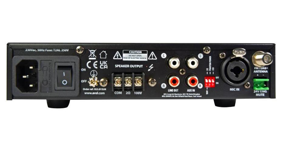 UX240 COMPACT 100V MIXER-AMP - UX240