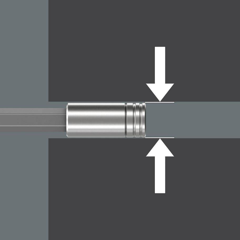 KraftForm Kompakt 300 mm Long Excentor de alcance y 6 piezas Juego de bits 27 XL Shk 1 0