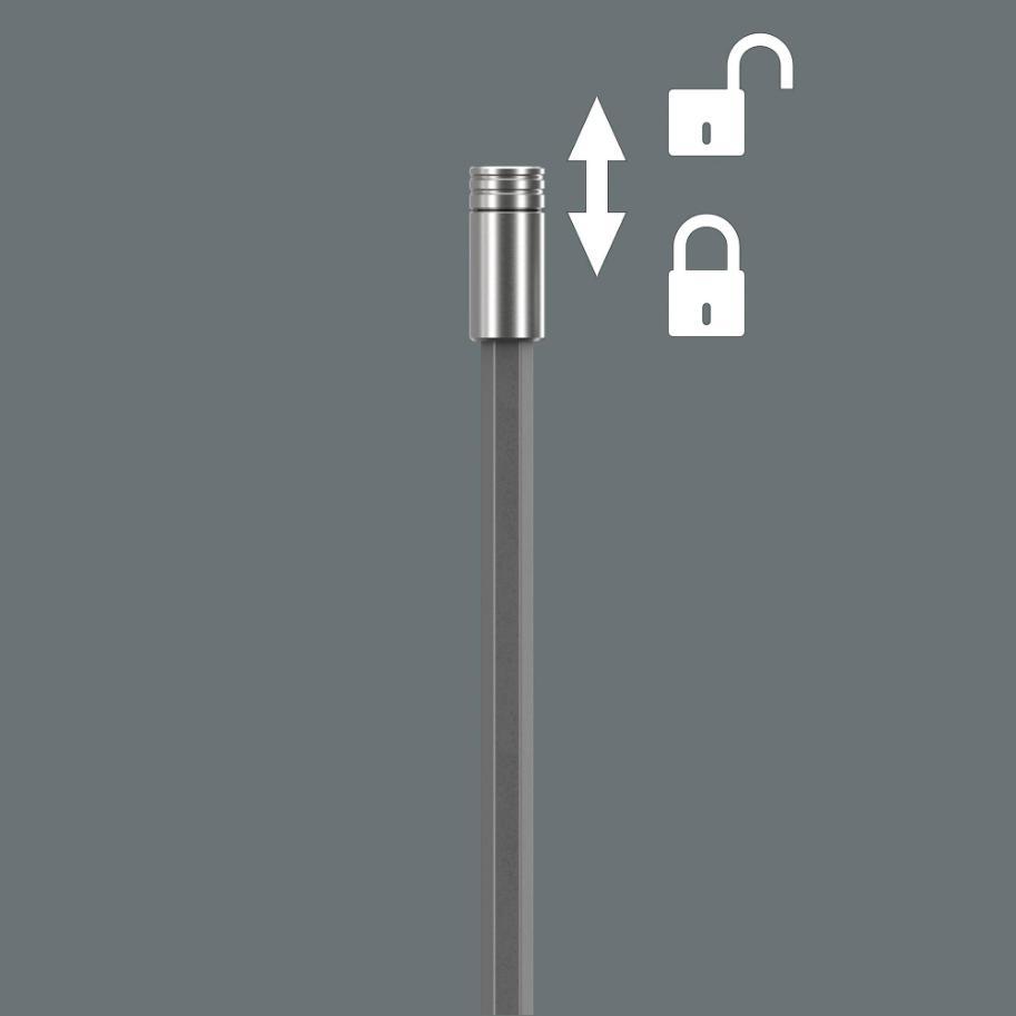 KraftForm Kompakt 300 mm Long Excentor de alcance y 6 piezas Juego de bits 27 XL Shk 1 0