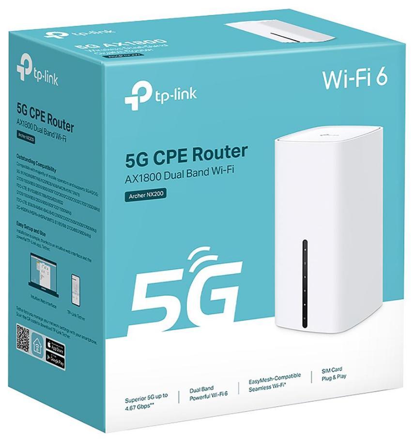 5G AX1800 Router Gigabit Gigabit de doble banda inalámbrica - Archer NX200