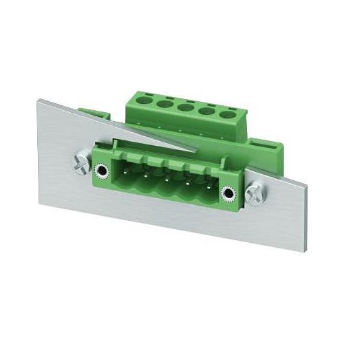 Terminal Block Feed-Thru Plug 5.08 Mm 3 Ways 12 A 320 V Panel Mount Right Angle