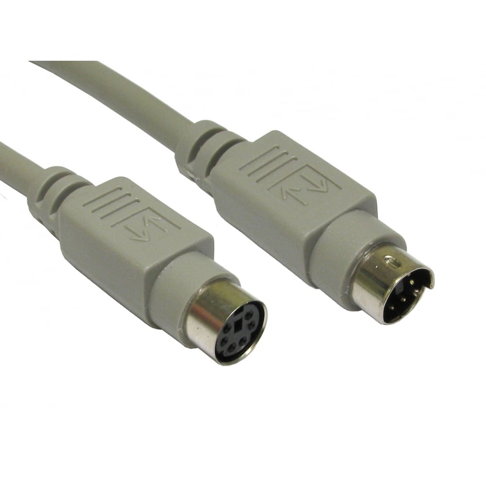 2 metre Coiled PS/2 Extension Cable